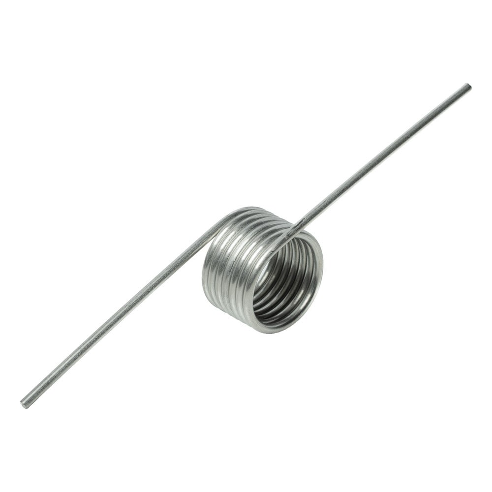 Torsion Springs, Rod Size: 0 , Coil Outside Diameter: 0.363 (Decimal Inch), Wire Diameter: 0.03800 (Decimal Inch), Maximum Torque At 1/2 Leg Length: 0.94  MPN:T0381802401R