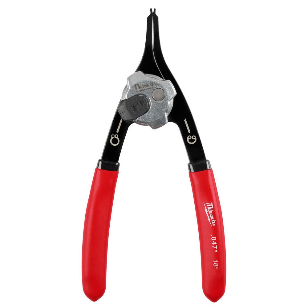 Retaining Ring Pliers, Tool Type: Convertible Pliers , Type: Snap Ring Pliers , Tip Angle: 18.00 , Tip Diameter (Decimal Inch): 0.047  MPN:48-22-6533