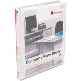 Universal® Round Ring Economy Vinyl View Binder 1/2