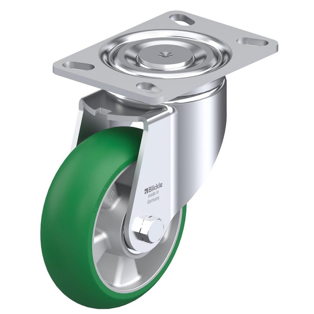 Top Plate Casters, Mount Type: Plate , Number of Wheels: 1.000 , Wheel Diameter (Inch): 6 , Wheel Material: Polyurethane , Wheel Width (Inch): 2  MPN:913666