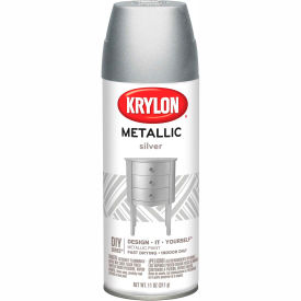 Krylon Metallic Paint Silver Metallic - K01406007 - Pkg Qty 6 K01406