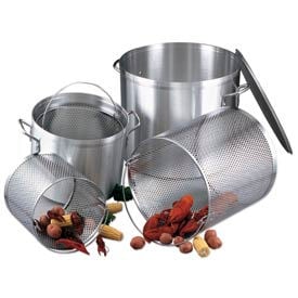 Alegacy EWSB80 - 80 Qt. Stock Pot with Lid and Basket EWSB80