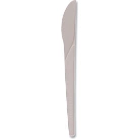 Eco-Products® Mediumweight Plantware Compostable Knives Pearl White 50/Pack 20 Pack/Carton EP-S011