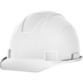 Jackson Safety Advantage Front Brim Hard Hat Non-Vented 4-Pt. Ratchet Suspension White 20200