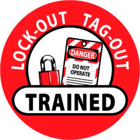 NMC HH47 Hard Hat Emblem Lock-Out Tag-Out Trained 2