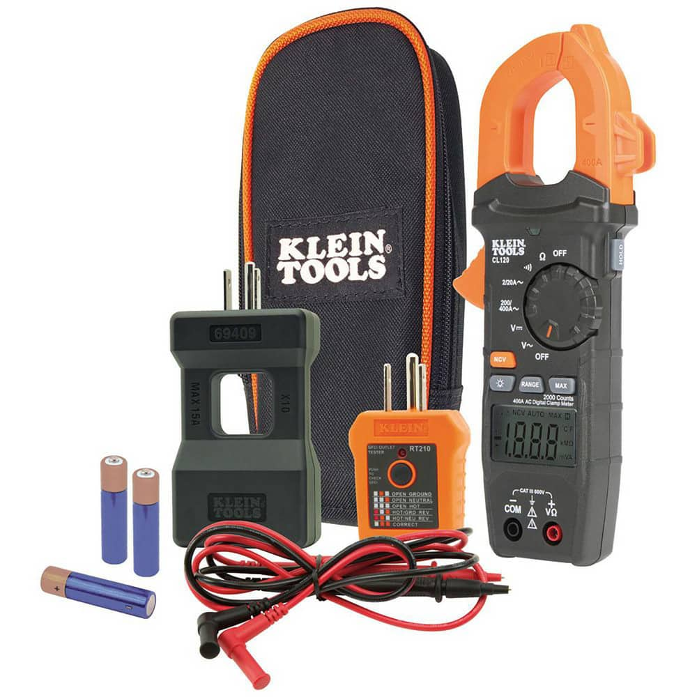 Electrical Test Equipment Combination Kits, Kit Type: Clamp Meter Test Kit , Jaw Capacity (Decimal Inch): 1.6100 , Minimum Operating Temperature (F): 0  MPN:CL120KIT