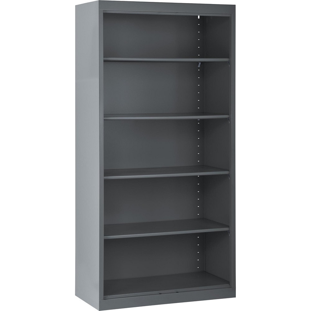 Bookcases, Overall Height: 72in , Overall Width: 36 , Overall Depth: 18 , Material: Steel , Color: Charcoal  MPN:BA40361872-02