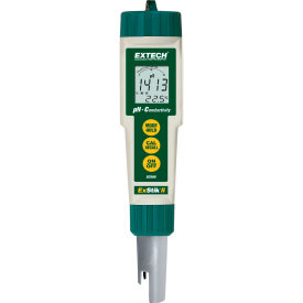 Extech EC500 Waterproof ExStik® II pH/Conductivity Meter Green/White Batteries Included EC500