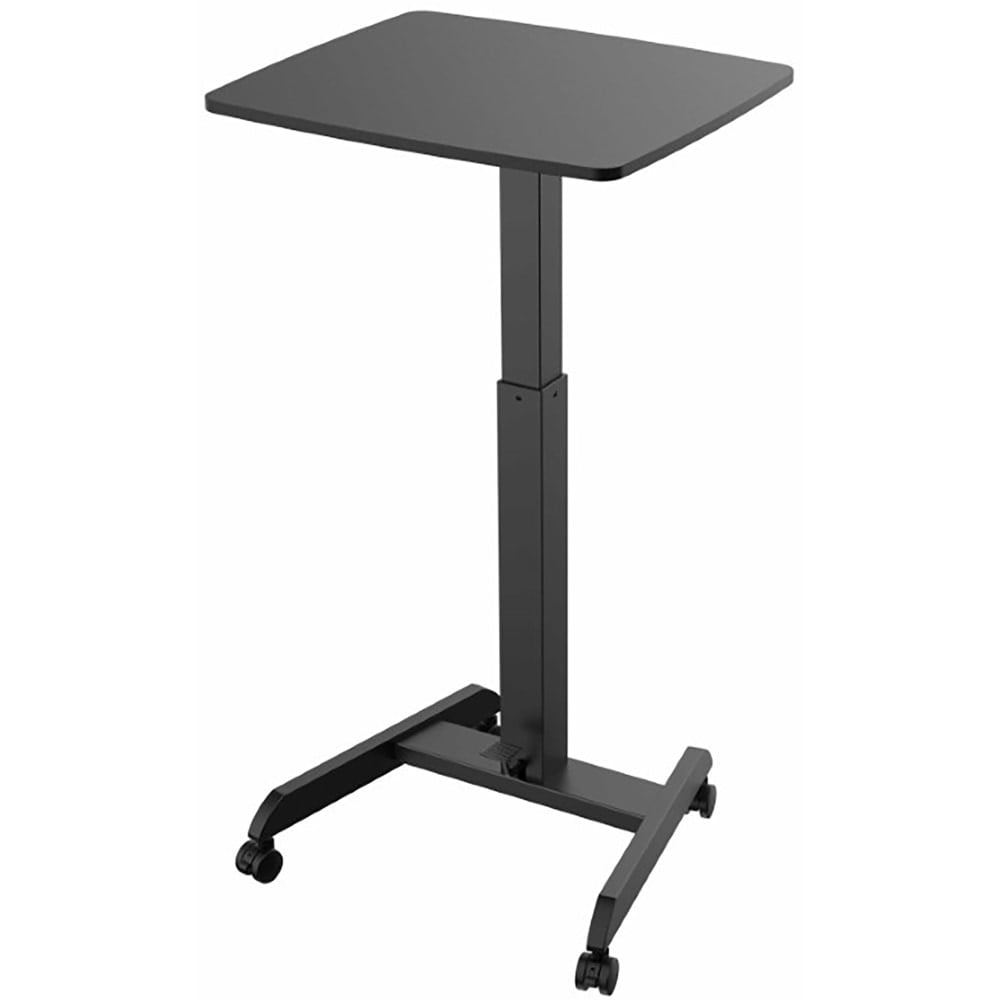 Kantek Mobile Height Adjustable Sit to Stand Desk, Black MPN:STS300B