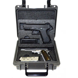 Quick Fire Multifit™ Dual Pistol Case QF340GR Watertight 10-11/16