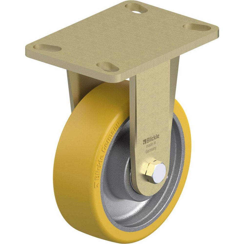 Top Plate Casters, Mount Type: Plate , Number of Wheels: 1.000 , Wheel Diameter (Inch): 5 , Wheel Material: Polyurethane , Wheel Width (Inch): 2  MPN:910151