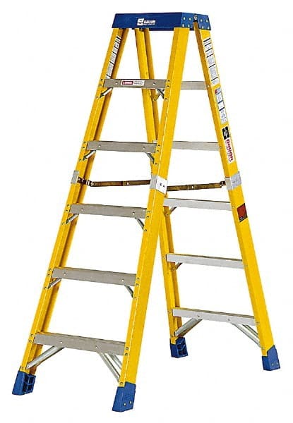 7-Step Fiberglass Step Ladder: Type IAA, 12' High MPN:35212