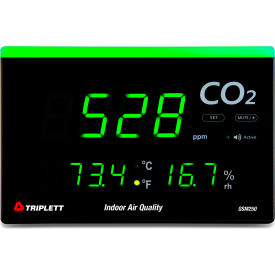 Triplett Desktop Indoor Air Quality Carbon Dioxide Meter with LED Alert 9