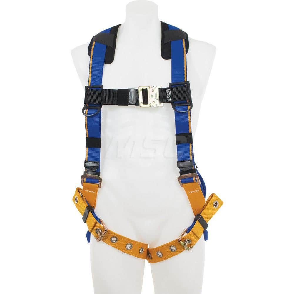 Fall Protection Harnesses: 400 Lb, Single D-Ring Style, Size 2X-Large, For General Industry, Back MPN:H112005