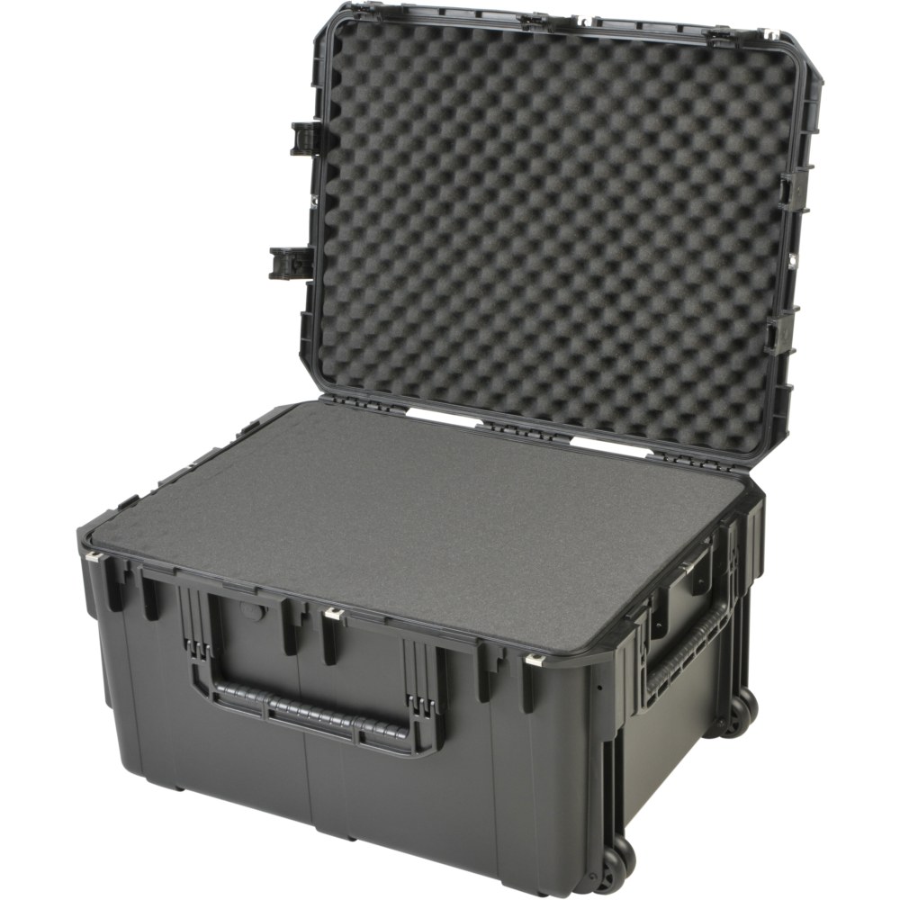 SKB Cases iSeries Pro Audio Utility Case With Cubed Foam, Oversized Handles And Wide-Set Double Wheels, 29inH x 22inW x 16inD, Black MPN:3I-2922-16BC