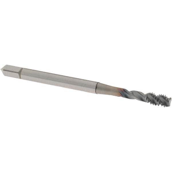 Spiral Flute Tap: #8-32 UNC, 3 Flutes, Bottoming, 3B Class of Fit, Powdered Metal, V Coated MPN:1650509608