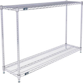 Nexel® 2 Shelf Stainless Steel Wire Shelving Unit Starter 54