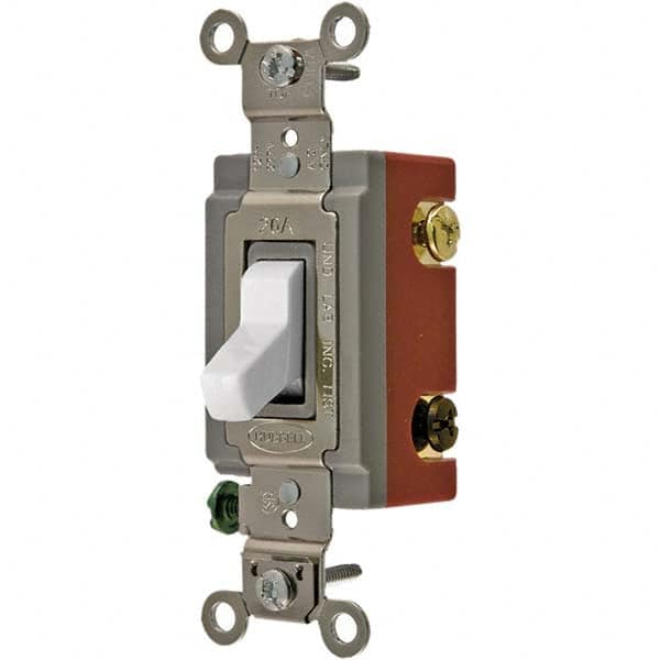 Toggle Switches, Switch Type: Extra Heavy Duty , Switch Sequence: Off-On , Contact Form: SPDT , Actuator Type: Toggle , Terminal Type: Screw  MPN:HBL1223W