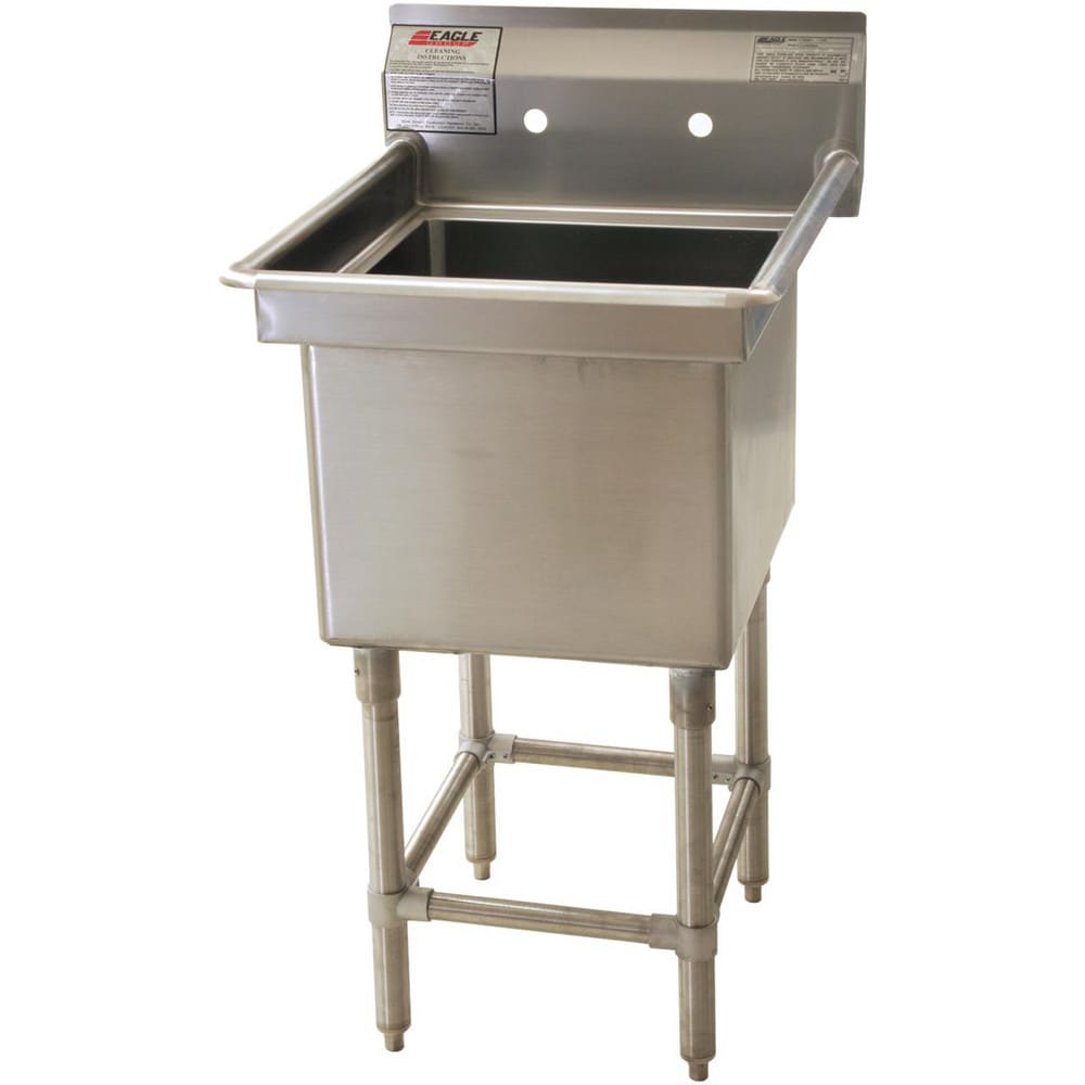 Sinks, Mounting Location: Free-Standing , Number Of Bowls: 1 , Material: Stainless Steel , Faucet Included: No , Faucet Type: No Faucet  MPN:MSFN2424-1-14/3