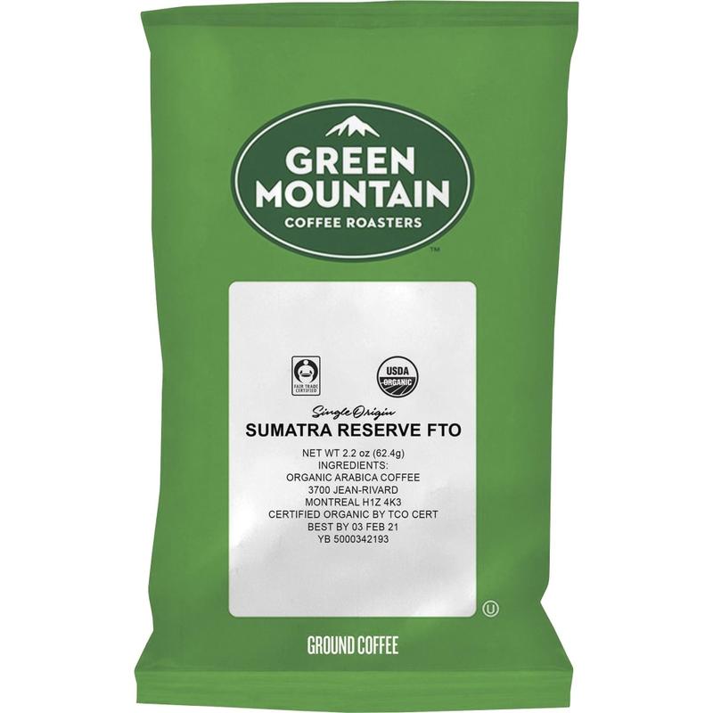 Green Mountain Coffee Ground Coffee, Spiced Blend, 2 Oz Per Bag, Case Of 50 Bags MPN:8287