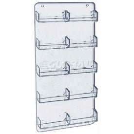 Approved 252222 10-Pocket Wall Mount Business Card Holder 8.5