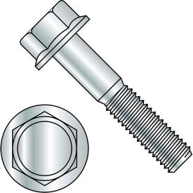 M8-1.25X45  DIN 6921 Class 8 Point 8 Metric Flange Bolt Screw Zinc Rohs Pkg of 500 M845BF8