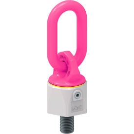 RUD Hoist Ring 180 Pivot 11000 lb. Load Capacity Pink Steel M30 Bolt 7100650