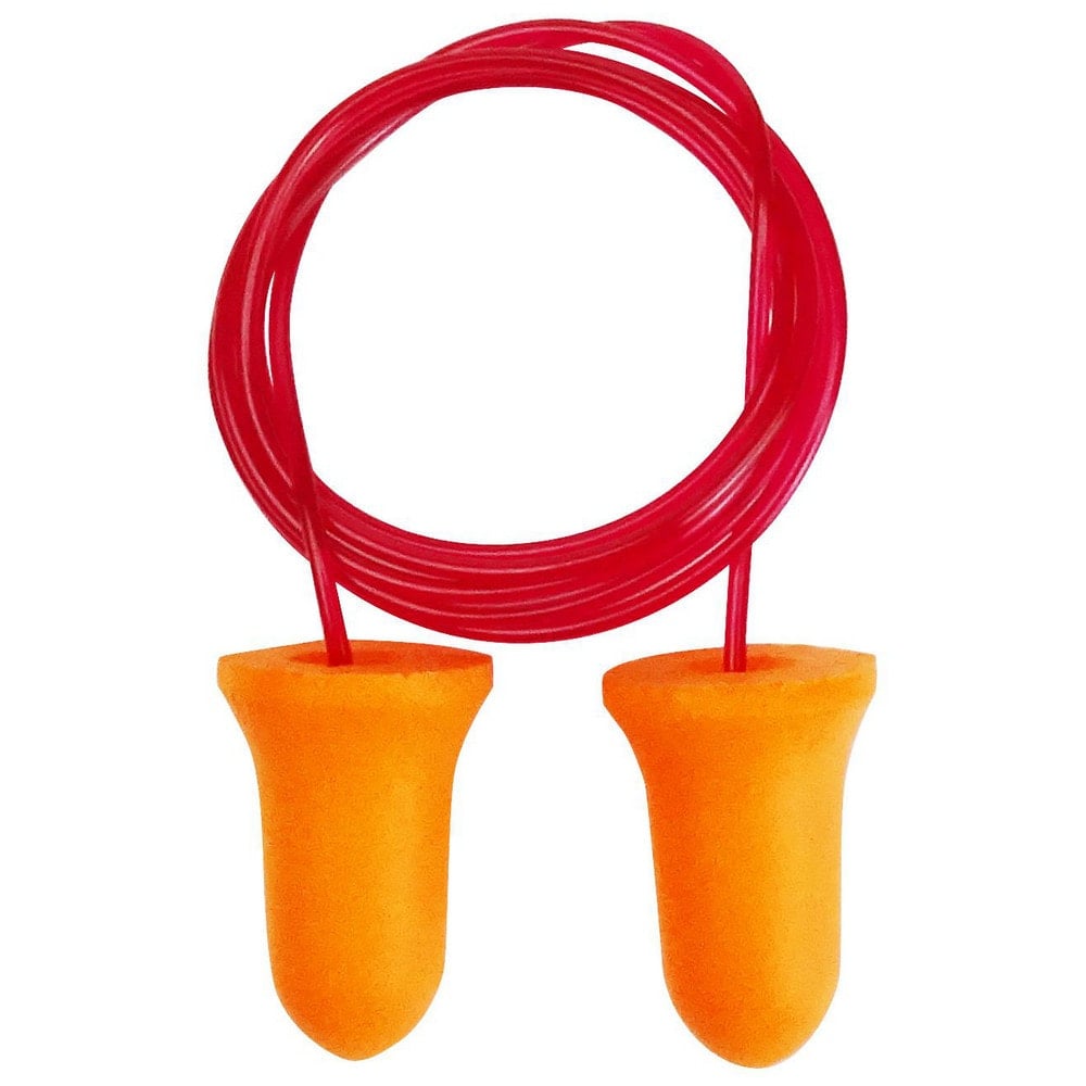 Earplugs, Attachment Style: Corded , Noise Reduction Rating (dB): 32.00 , Insertion Method: Form & Insert , Plug Shape: Bell , Plug Color: Orange  MPN:JY098C-100