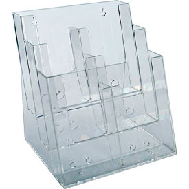 Approved 252379 Three-Tier Brochure Holder 9-1/4