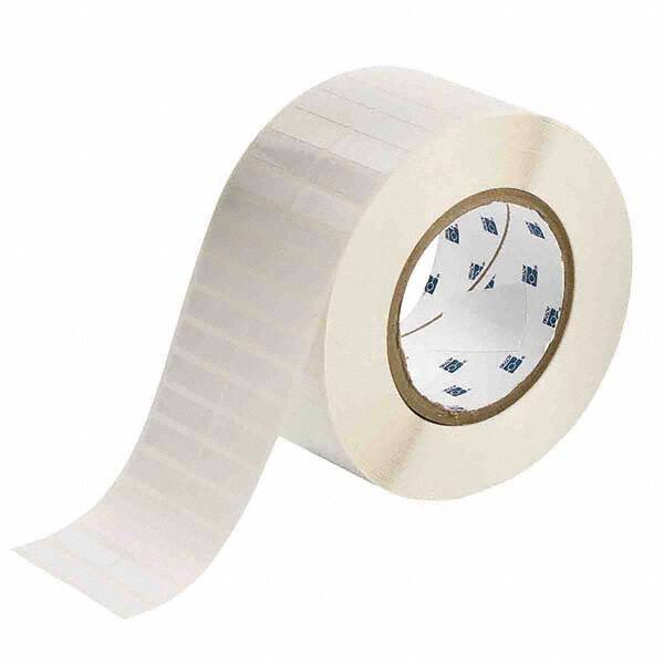 Label Maker Label: White, Polyester, 1-1/4