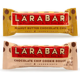 LARABAR Peanut Butter Chocolate Chip & Chocolate Chip Cookie Dough Bars Variety 1.6 oz 20 Count 22000447