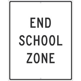 NMC TM600J Traffic Sign End School Zone 30
