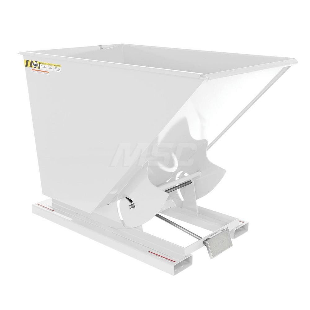 Stationary Tilt Hopper: 6,000 lb Capacity, 44