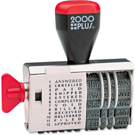 2000 PLUS® Dial-N-Stamp 12 Phrases 1 1/2 x 1/8 010180