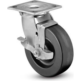 Colson® 4 Series Swivel Plate Caster 4.04109.339 BRK7 - Phenolic Top Lock Brake 4