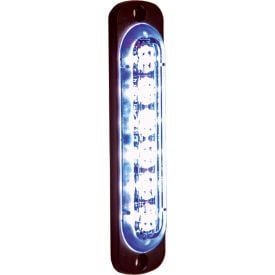 Buyers LED Rectangular Blue Low Profile Strobe Light 12V - 6 LEDs - 8891914 8891914