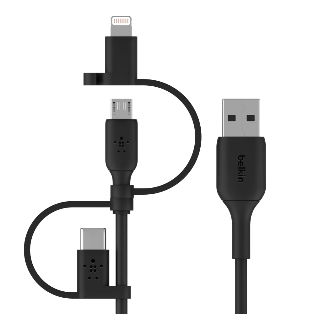 Belkin All-in-One USB-A Cable, Black (Min Order Qty 4) MPN:CAC001BT1MBK