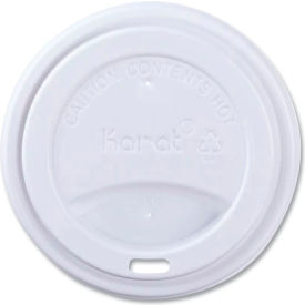 Karat® Hot Cup Sipper Lids Fits 10 - 24 oz. Paper Cups White 1000/Carton C-KDL516W-PP