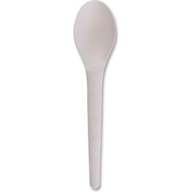 Eco-Products® Mediumweight Plantware Compostable Spoons PLA White 1000/Carton EP-S013-W