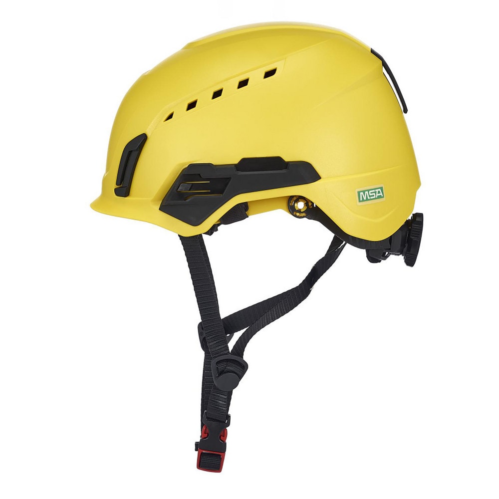 Hard Hats, Hard Hat Style: Climbing , Color: Yellow , Adjustment Type: Ratchet , Application: Construction, Oil and Gas, Mining, Impact-Resistant MPN:10242815