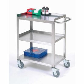 GoVets™ Stainless Steel Utility Cart 400 lb. Capacity 24