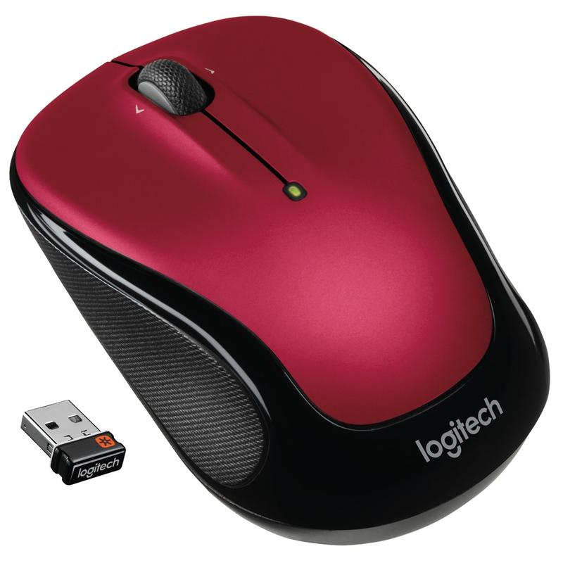 Logitech M325 Wireless Mouse, Red (Min Order Qty 3) MPN:910-006830