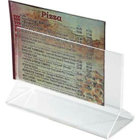 Winco ATCH-53 Table Card Holder Acrylic - Pkg Qty 12 ATCH-53