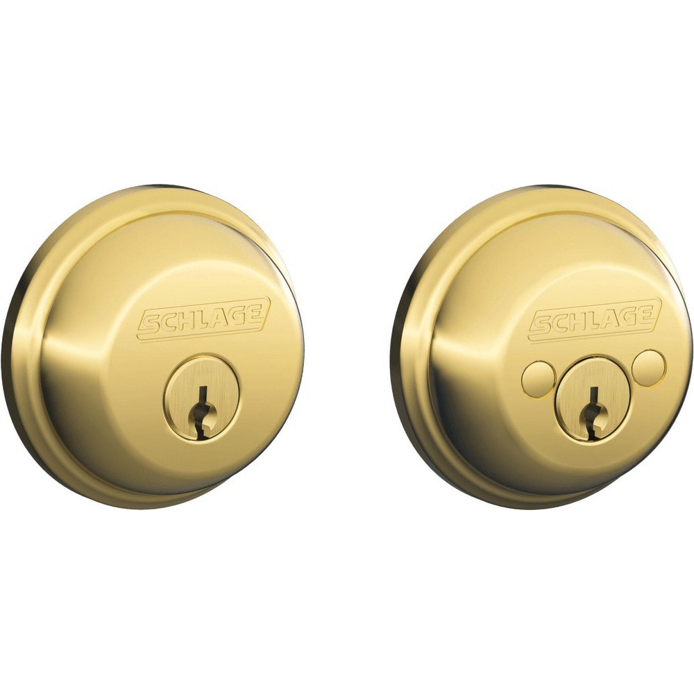 Deadbolts, Deadbolt Type: Deadbolt , Lock Type: Double Cylinder , Key Type: Schlage C , Mount Type: Through Hole , Material: Metal  MPN:B62 505 KD