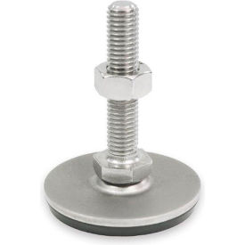 Leveling Foot - Threaded - 3150 Lbs. Capacity - 50mm Base Dia. - J.W. Winco 41-50-M12-60-D3-SK 41-50-M12-60-D3-SK
