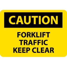 NMC C356RB OSHA Sign Caution Forklift Traffic Keep Clear 10