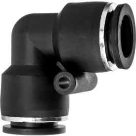 Push to Connect Tube Fitting - Nylon Plastic - 90 Degree Elbow Connector - 1/2