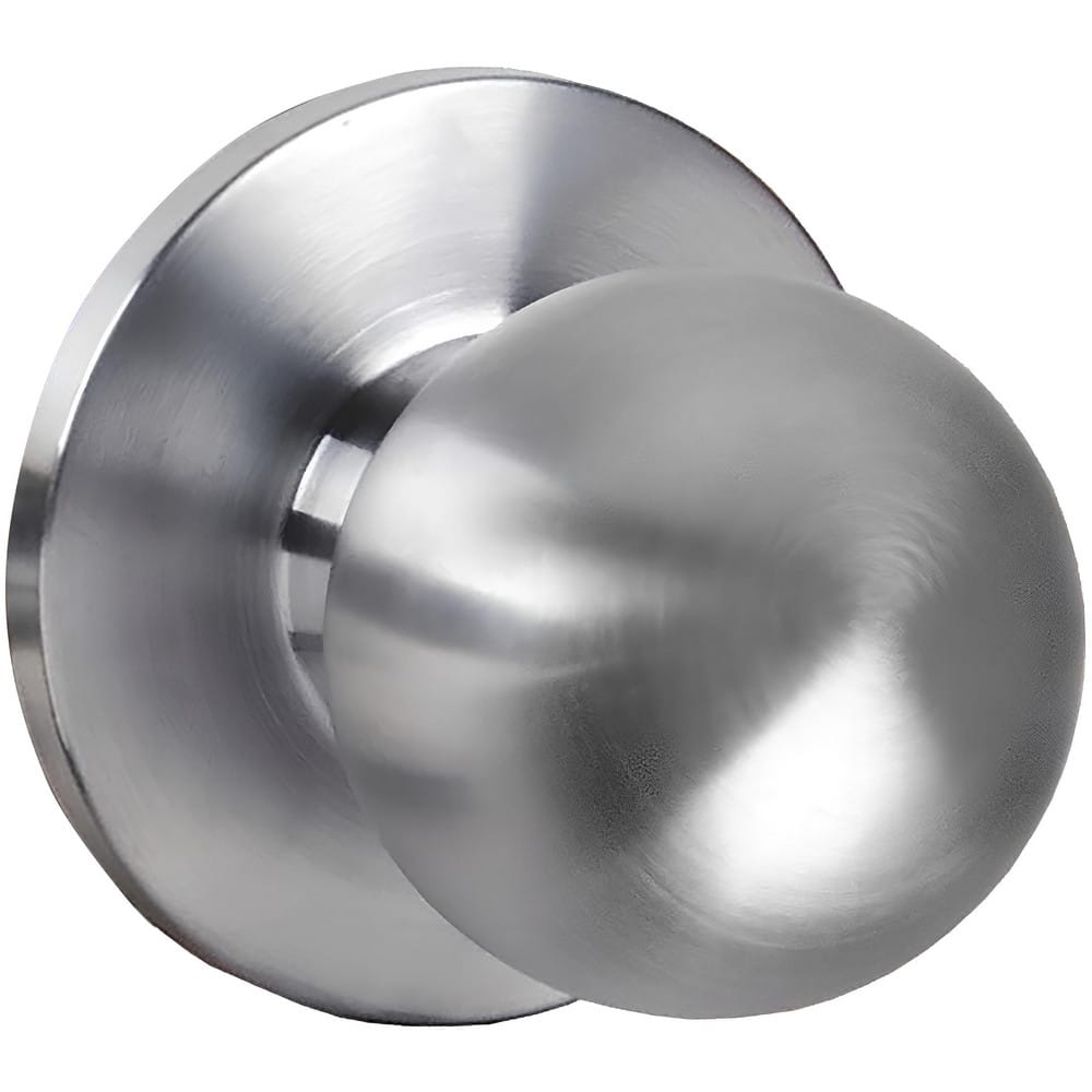 Knob Locksets, Type: Passage , Key Type: Keyed Different , Material: Metal , Finish/Coating: Satin Chrome , Compatible Door Thickness: 1-3/8