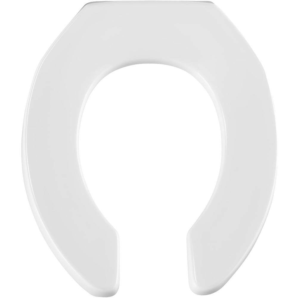 Toilet Seats, Type: Standard, Open , Style: Round , Material: Plastic , Color: White , Outside Width: 14.500in (Inch) MPN:955CT 000