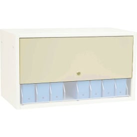 Omnimed® Retractable Locking Panel Only For Cubbie File Rack Beige 266010-BG